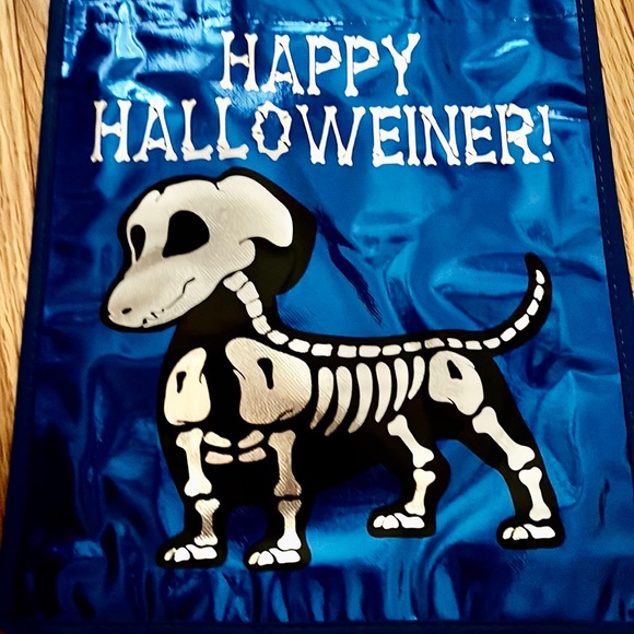 Dachshund skeleton Halloween reusable bag new - Picture 2 of 4